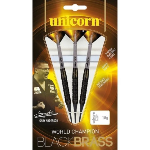 Rzutki soft tip Unicorn Black Brass - Gary Anderson 16g:23661|18g:23662 Rzutki soft tip Unicorn Black Brass - Gary Anderson 16g:23661|18g:23662