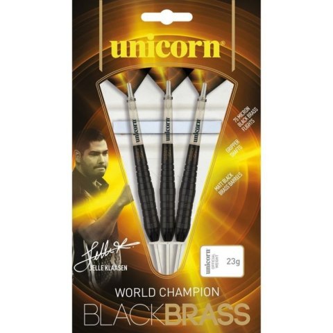Rzutki steel tip Unicorn Black Brass - Jelle Klaasen 21g:27670|23g:27671|25g:27672 Rzutki steel tip Unicorn Black Brass - Jelle Klaasen 21g:27670|23g:27671|25g:27672