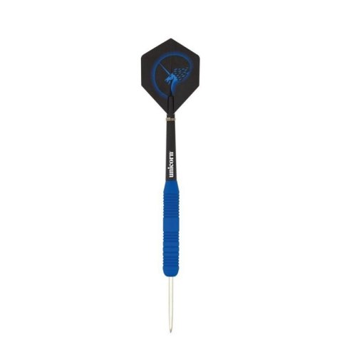 Rzutki steel tip Unicorn Core Plus - Blue Rubberised Brass 21g:8650|23g:8651|25g:8652 Rzutki steel tip Unicorn Core Plus - Blue Rubberised Brass 21g:8650|23g:8651|25g:8652
