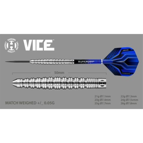 Rzutki Harrows Vice 90% Steeltip HS-TNK-000013888 Rzutki Harrows Vice 90% Steeltip HS-TNK-000013888
