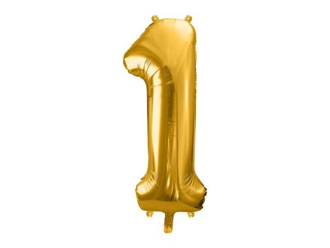 Balon foliowy ,,1'' ZŁOTO 86cm | FB1M-019 Balon foliowy ,,1'' ZŁOTO 86cm | FB1M-019
