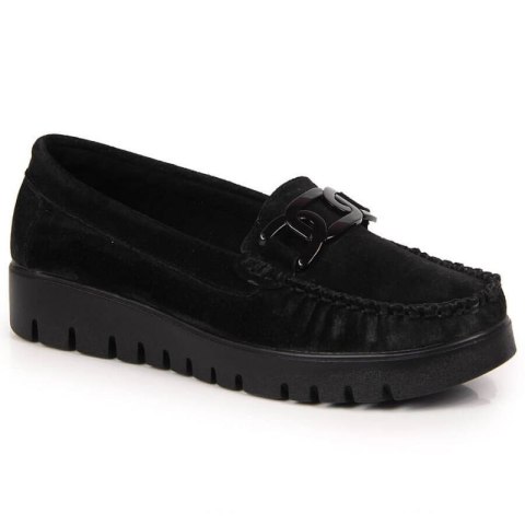Mokasyny na platformie Filippo W PAW314A czarne Mokasyny na platformie Filippo W PAW314A czarne