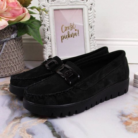 Mokasyny na platformie Filippo W PAW314A czarne Mokasyny na platformie Filippo W PAW314A czarne