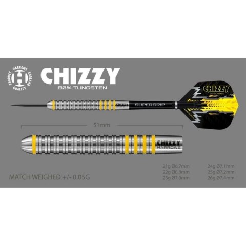 Rzutki Harrows Chizzy 80% Steeltip HS-TNK-000013896 Rzutki Harrows Chizzy 80% Steeltip HS-TNK-000013896