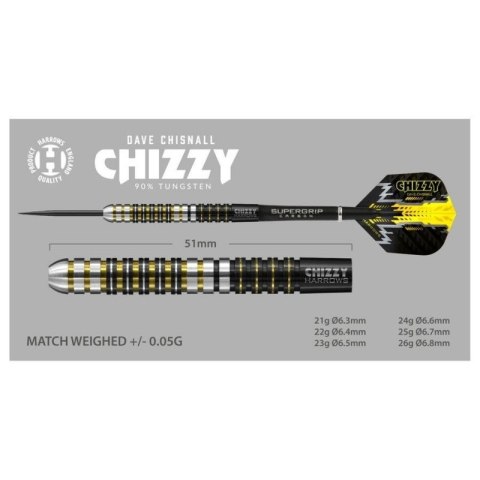 Rzutki Harrows Chizzy 90% Steeltip HS-TNK-000013897 Rzutki Harrows Chizzy 90% Steeltip HS-TNK-000013897