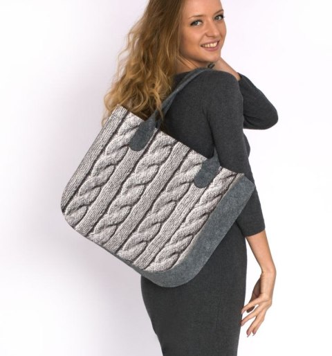 Torba filcowa LADY XL - Warkocz Torba filcowa LADY XL - Warkocz