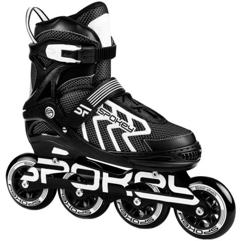 Łyżworolki Spokey Khan Bk/Wh Jr 927032-927033 Łyżworolki Spokey Khan Bk/Wh Jr 927032-927033
