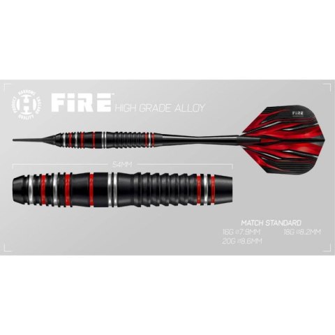 Rzutki Harrows Fire High Grade Alloy Softip HS-TNK-000016036 Rzutki Harrows Fire High Grade Alloy Softip HS-TNK-000016036