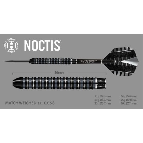 Rzutki Harrows Noctis 90% Steeltip HS-TNK-000016020 Rzutki Harrows Noctis 90% Steeltip HS-TNK-000016020
