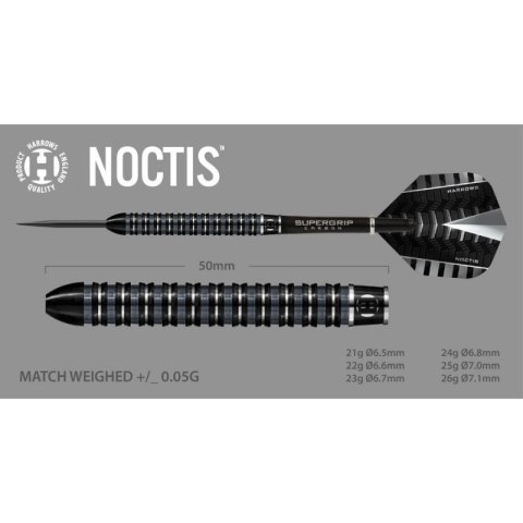 Rzutki Harrows Noctis 90% Steeltip HS-TNK-000016020 Rzutki Harrows Noctis 90% Steeltip HS-TNK-000016020