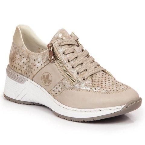 Sneakersy na koturnie Rieker W N4327-80 beżowe Sneakersy na koturnie Rieker W N4327-80 beżowe
