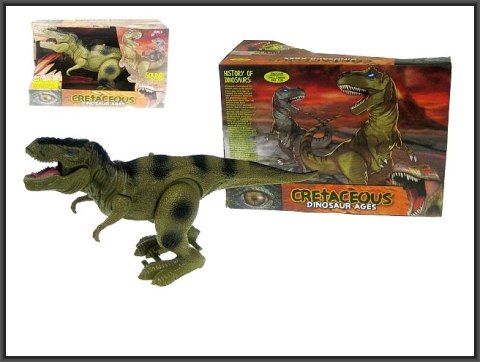 Dinozaur chodzący 30cm światło dźwięk 2-kolory Dinozaur chodzący 30cm światło dźwięk 2-kolory