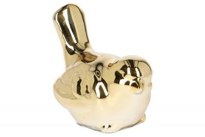 Figurka ceramiczna ptaszek złoty 10x5,5x8cm 8szt. | DKC994-24 Figurka ceramiczna ptaszek złoty 10x5,5x8cm 8szt. | DKC994-24
