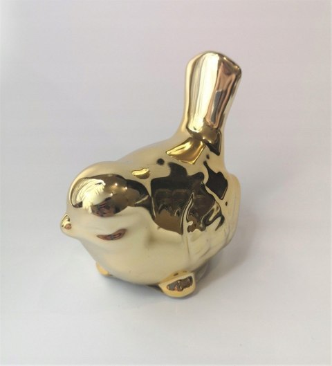 Figurka ceramiczna ptaszek złoty 10x5,5x8cm 8szt. | DKC994-24 Figurka ceramiczna ptaszek złoty 10x5,5x8cm 8szt. | DKC994-24