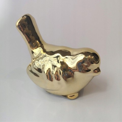 Figurka ceramiczna ptaszek złoty 10x5,5x8cm 8szt. | DKC994-24 Figurka ceramiczna ptaszek złoty 10x5,5x8cm 8szt. | DKC994-24