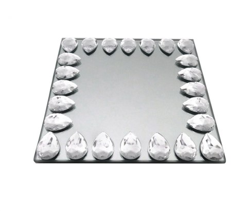 Podstawka kwadratowa LUSTRO 15x15x1cm HTRJ4388 Podstawka kwadratowa LUSTRO 15x15x1cm HTRJ4388