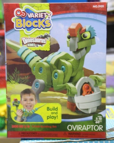 Puzzle piankowe klocki 60el. DINOZAUR Puzzle piankowe klocki 60el. DINOZAUR