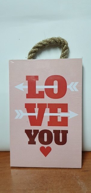 Tabliczka/obraz do zawieszenia 10x15 LOVE YOU Tabliczka/obraz do zawieszenia 10x15 LOVE YOU