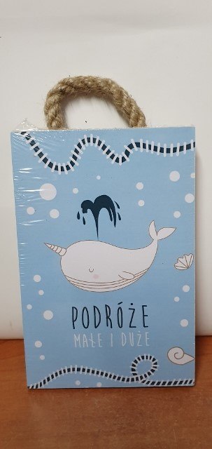 Tabliczka/obraz do zawieszenia 10x15 PODRÓŻE MAŁE I DUŻE Tabliczka/obraz do zawieszenia 10x15 PODRÓŻE MAŁE I DUŻE