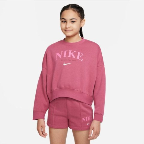 Bluza Nike Sportswear Trend Flc Crew Jr DV2563 633 Bluza Nike Sportswear Trend Flc Crew Jr DV2563 633