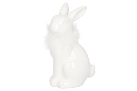 Figurka ceramiczna królik 9x7x13cmH, biały Figurka ceramiczna królik 9x7x13cmH, biały