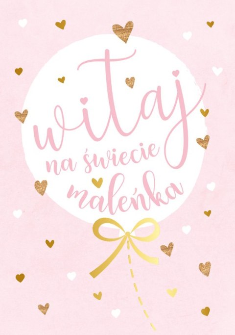 Karnet Witaj na świecie maleńka | PR-173 Karnet Witaj na świecie maleńka | PR-173