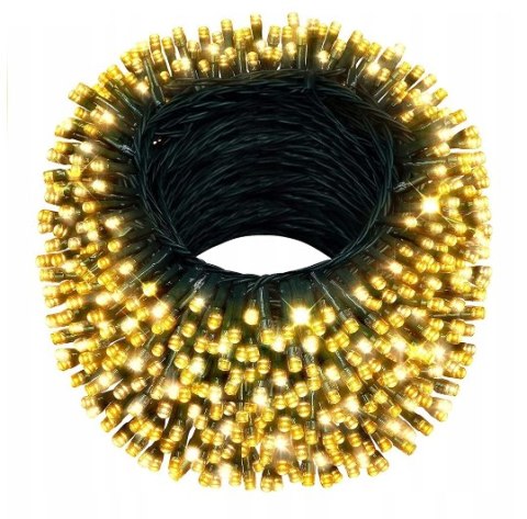 Lampki choinkowe 200 LED BIAŁE CIEPŁE Lampki choinkowe 200 LED BIAŁE CIEPŁE