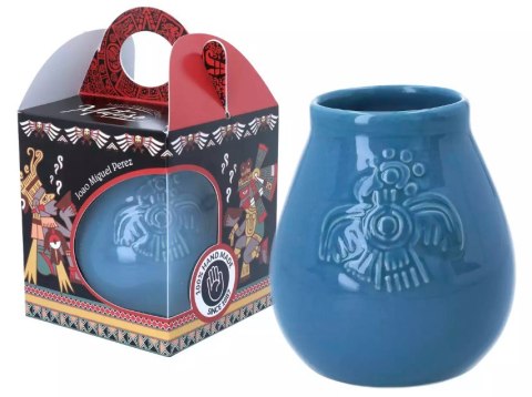 Naczynie ceramiczne matero niebieskie YERBA | 100-1035 Naczynie ceramiczne matero niebieskie YERBA | 100-1035