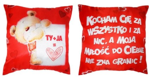 Poduszka dwustronna 20 x 20 cm - TY + JA M10 Poduszka dwustronna 20 x 20 cm - TY + JA M10
