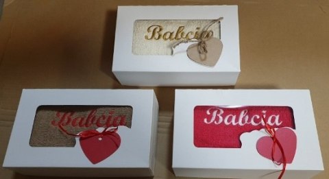 Ręcznik w pudełku 50x100 BABCIA Ręcznik w pudełku 50x100 BABCIA