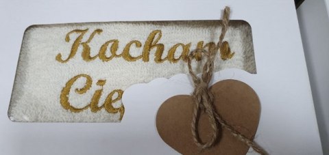 Ręcznik w pudełku 50X100 KOCHAM CIĘ Ręcznik w pudełku 50X100 KOCHAM CIĘ