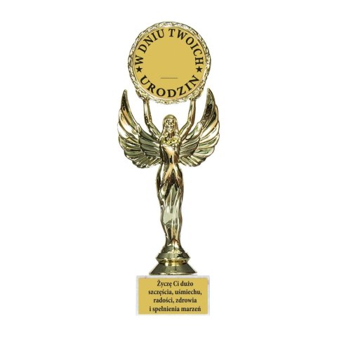 Statuetka "Wszystkiego najlepszego z okazji urodzin" Z miejscem do wypisania Statuetka "Wszystkiego najlepszego z okazji urodzin" Z miejscem do wypisania