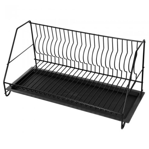 Suszarka do naczyń 1 poziom 50 cm czarna Suszarka do naczyń 1 poziom 50 cm czarna