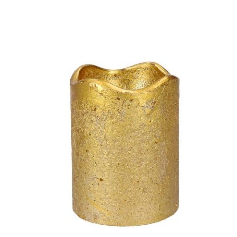 Świeca 10szt. woskowa led srebrna/złota 7x9cm Świeca 10szt. woskowa led srebrna/złota 7x9cm