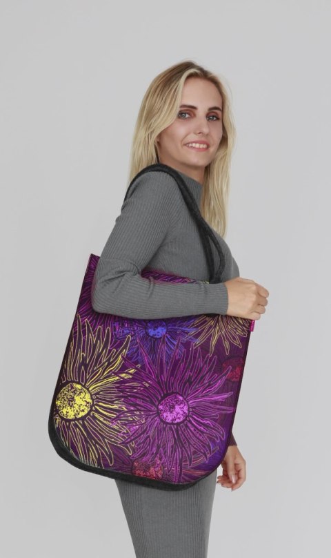 Torba filcowa CITY ANTRACYT Daisy Night Torba filcowa CITY ANTRACYT Daisy Night