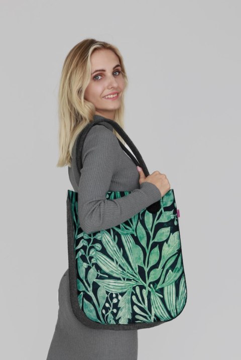 Torba filcowa CITY ANTRACYT Green Night Torba filcowa CITY ANTRACYT Green Night