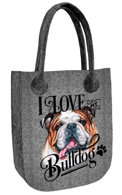 Torba filcowa CITY Love Bulldog Torba filcowa CITY Love Bulldog