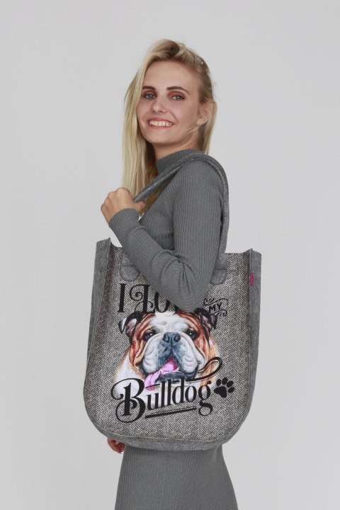 Torba filcowa CITY Love Bulldog Torba filcowa CITY Love Bulldog