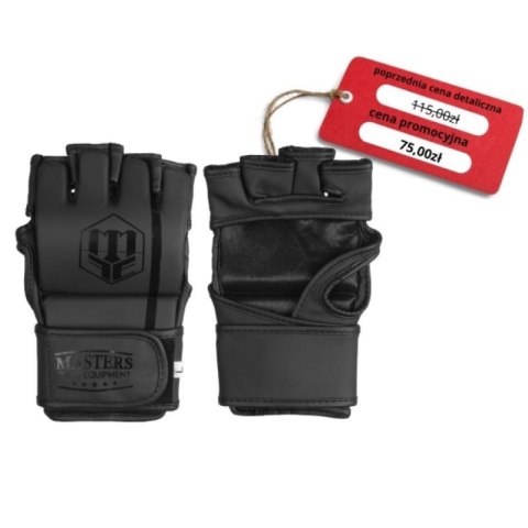 Rękawice do MMA Masters GFT-MATT-BLACK M 01312-01M Rękawice do MMA Masters GFT-MATT-BLACK M 01312-01M