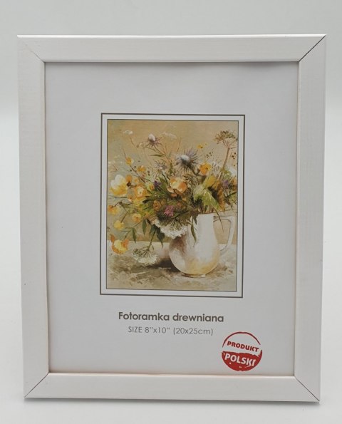 Fotoramka drewniana biała 20x25cm Fotoramka drewniana biała 20x25cm