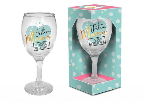 Kieliszek do wina 220ml JESTEM MAMĄ Kieliszek do wina 220ml JESTEM MAMĄ