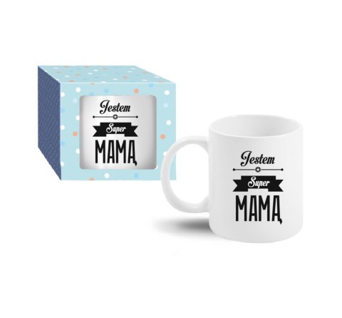 Kubek 300ml JESTEM SUPER MAMĄ Kubek 300ml JESTEM SUPER MAMĄ