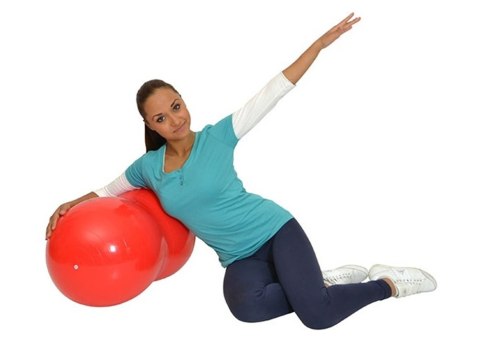 Piłka gimnastyczna fitness rehabilitacyjna orzeszek śr. 50 cm + pompka 14285 Piłka gimnastyczna fitness rehabilitacyjna orzeszek śr. 50 cm + pompka 14285
