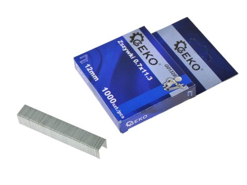 Zszywki 0.7x11.3 12mm 1000szt. G01328 Zszywki 0.7x11.3 12mm 1000szt. G01328