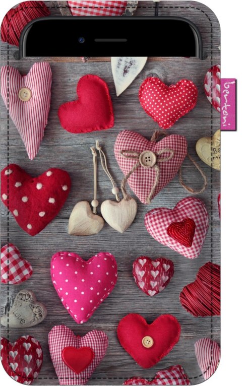 Etui na smartfon antracyt VALENTINE HEARTS Etui na smartfon antracyt VALENTINE HEARTS