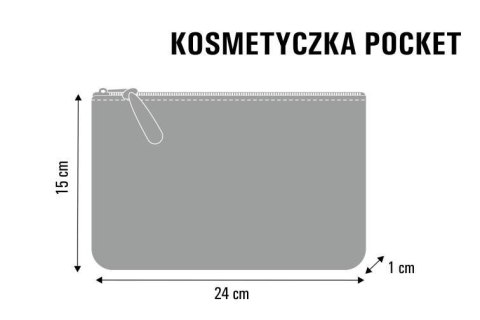 Kosmetyczka Pocket antracyt Perla Kosmetyczka Pocket antracyt Perla