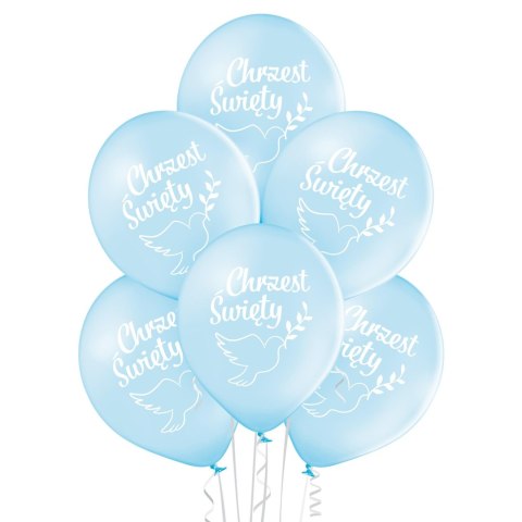 Balony 30 cm Chrzest Św. niebieskie 6szt. Balony 30 cm Chrzest Św. niebieskie 6szt.