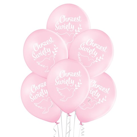 Balony 30cm Chrzest Św. różowe 6szt. Balony 30cm Chrzest Św. różowe 6szt.