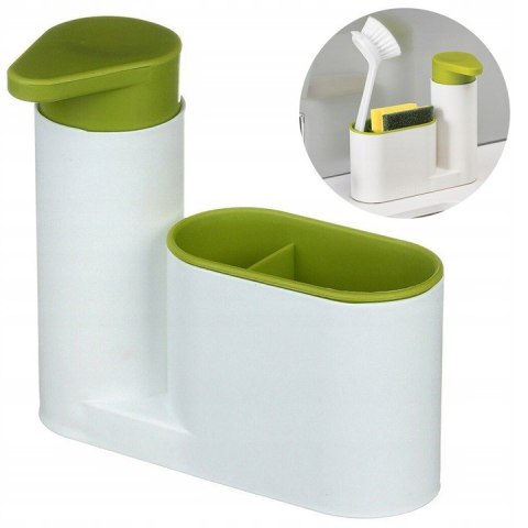 Dozownik kuchenny organizer na mydło płyn gąbkę 15801 Dozownik kuchenny organizer na mydło płyn gąbkę 15801