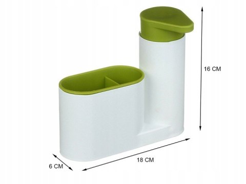 Dozownik kuchenny organizer na mydło płyn gąbkę 15801 Dozownik kuchenny organizer na mydło płyn gąbkę 15801